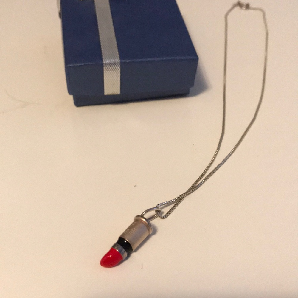 Lipstick necklace